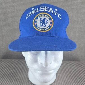 Chelsea FC Unisex OSFM Blue Embroidered Snapback Hat Cap